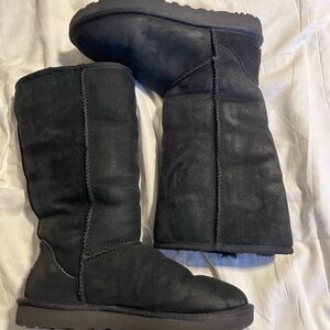 UGG Black Tall Boots Size 8